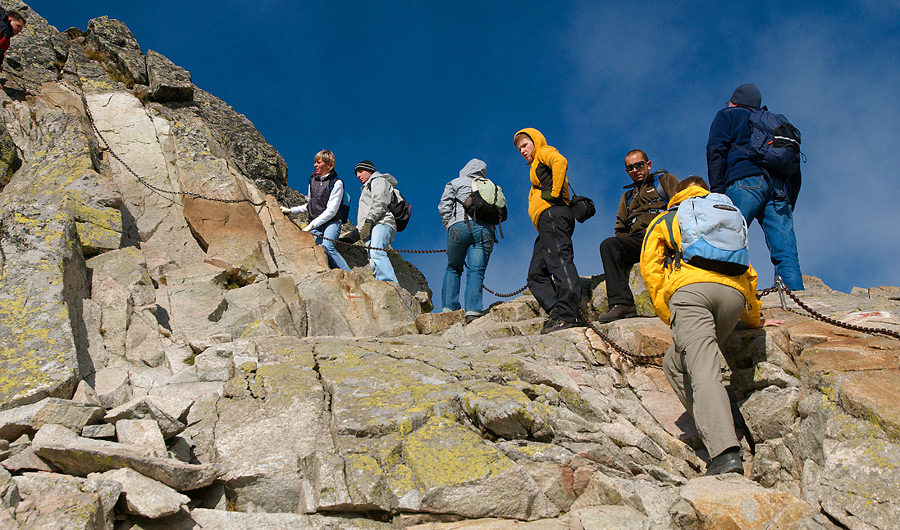 Droga na Świnicę (Tatry Wysokie, wrzesień 2008)